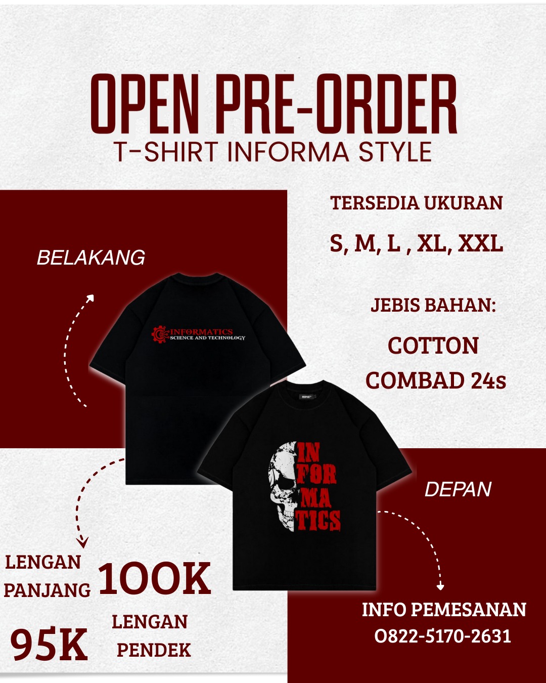 T-Shirt Informa Style (lengan panjang)